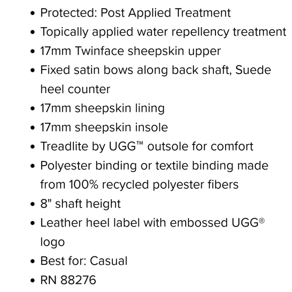 NWOT UGG Bailey Bow ll sz7 - Picture 9 of 9